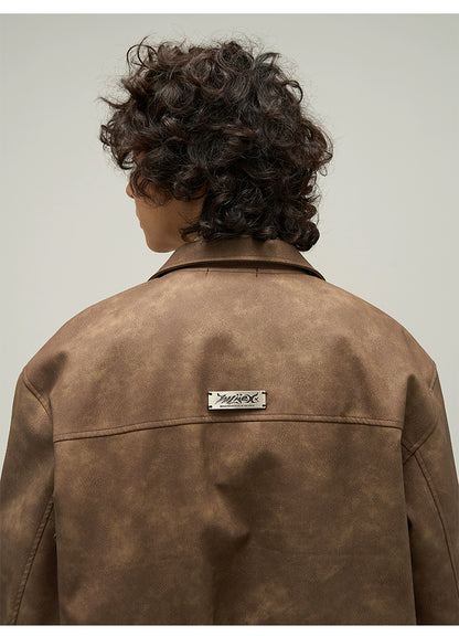 Vintage-like leather jacket series