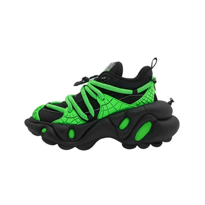 Tied design active dad sneaker green