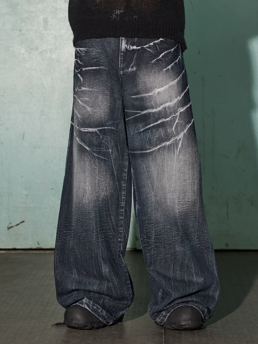 Baggy Lightning Denim Pants