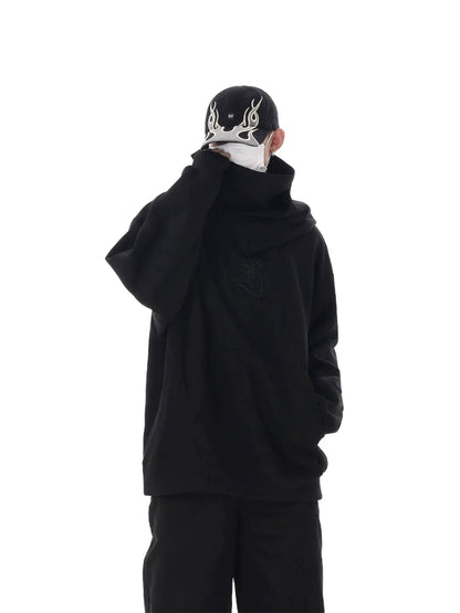 Layered High Neck Hoodie