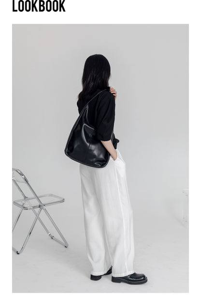 Original black swan minimal shoulder bag