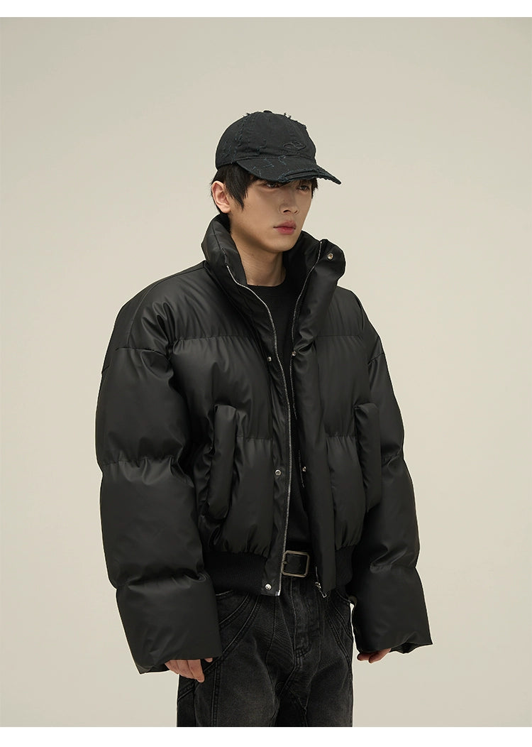 Cropped down jacket