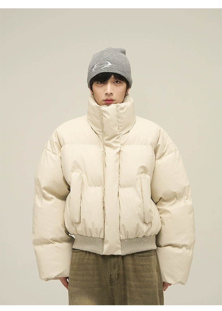 Cropped down jacket