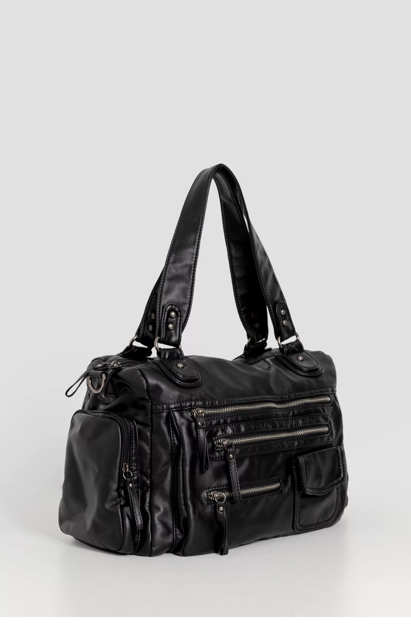 Original punk design multi zip biker bag