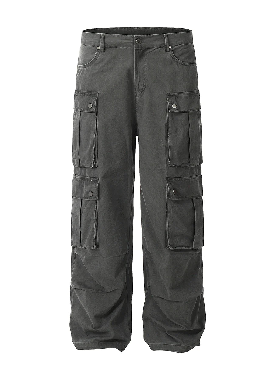 Multi Pocket Work Wide Pants