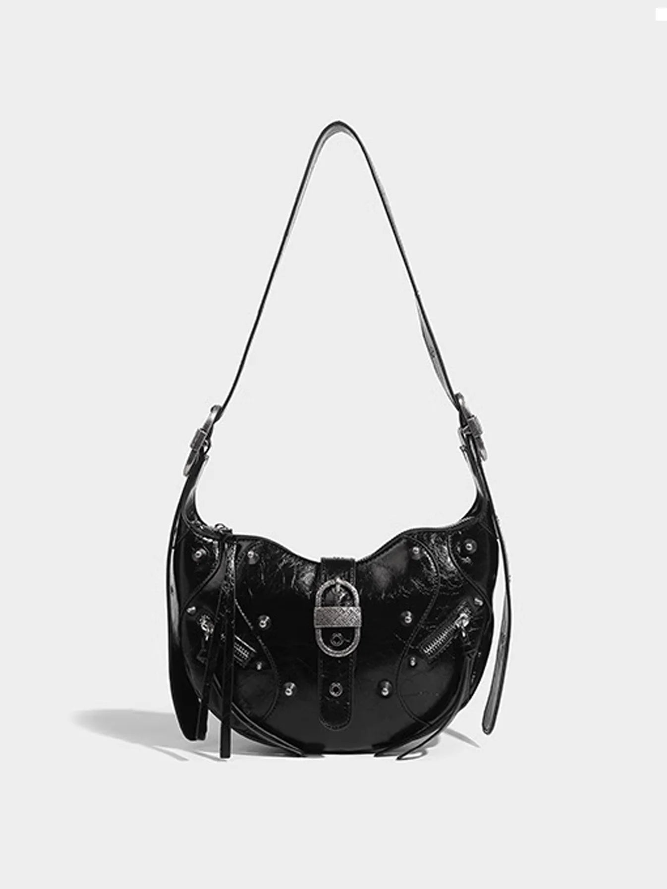 Horn Leather Shoulder Bag