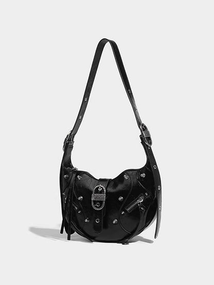 Horn Leather Shoulder Bag