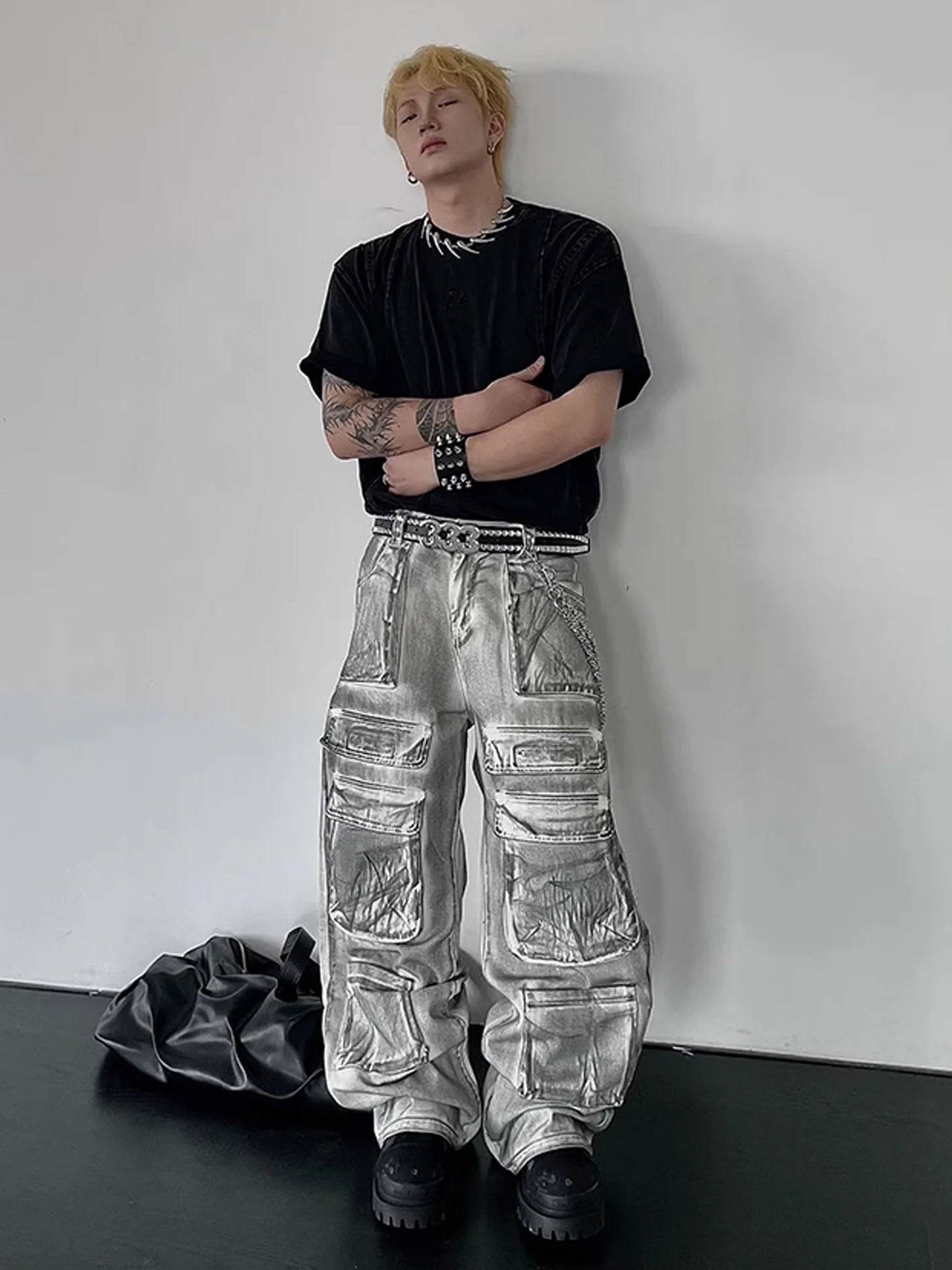 Ink Splash Cargo Pants