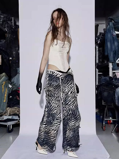 Old Dirty Zebra Wide Pants