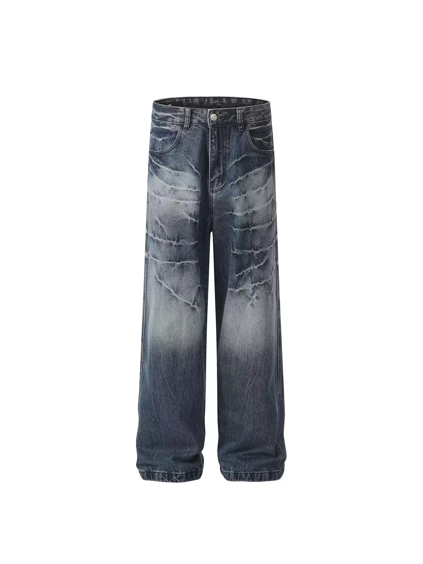 Aged Baggy Denim Pants