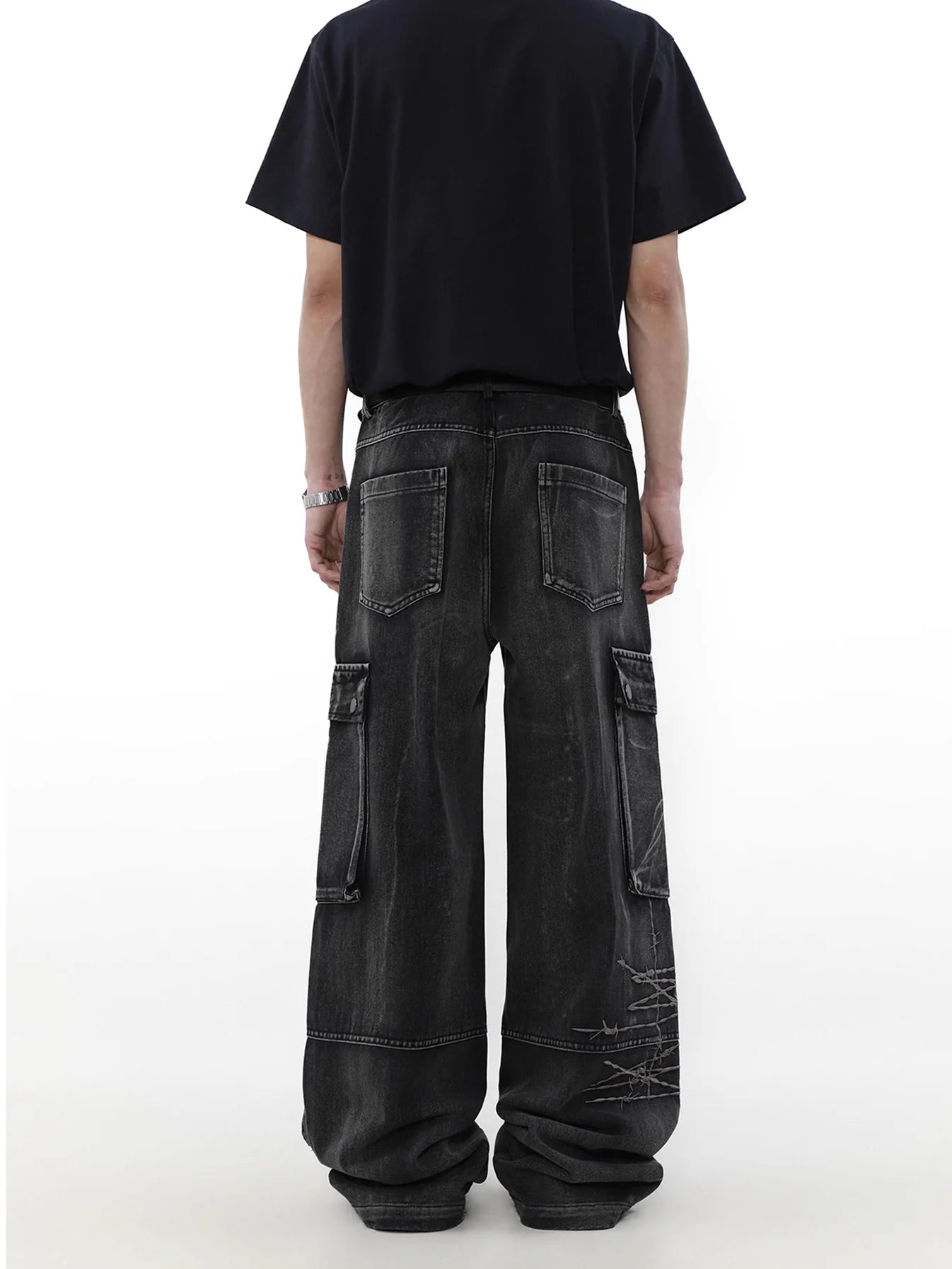 Barbed Wire Denim Pants