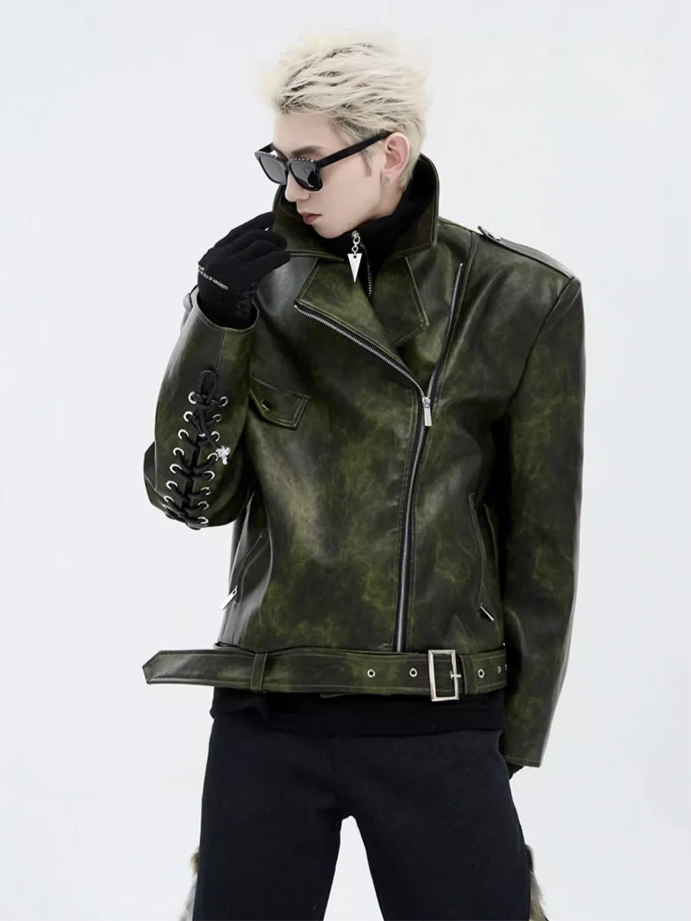 Oversized Leather Riders Jacket