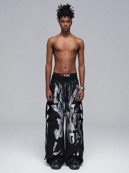 Drawstring Silver Work Pants