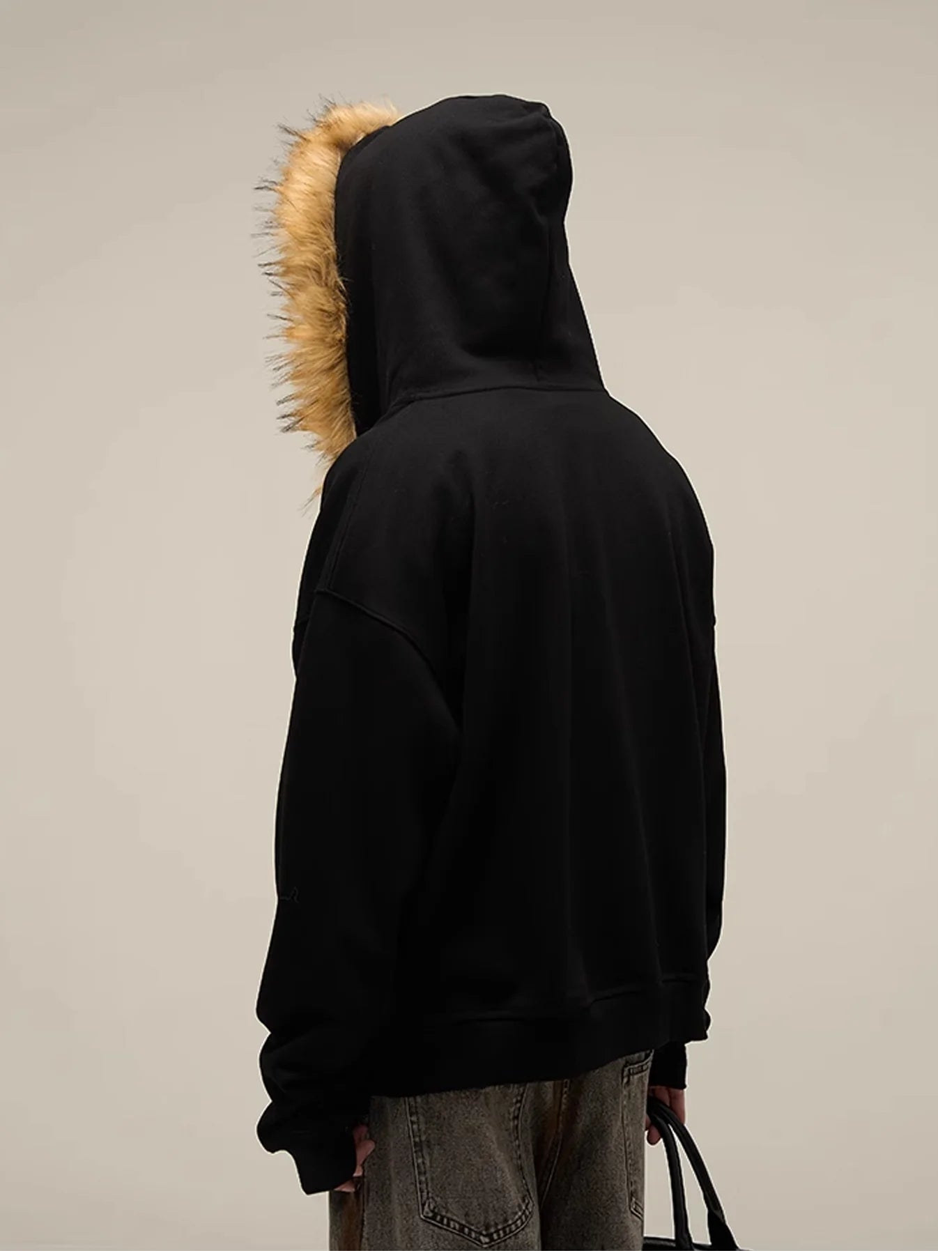 Fur Zip Hoodie