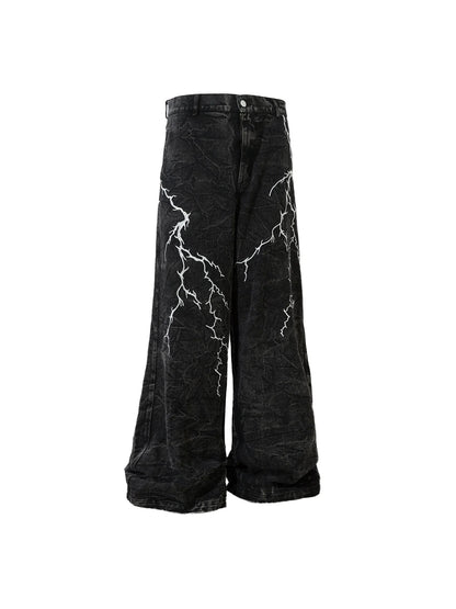 Lightning Loose Black Jeans