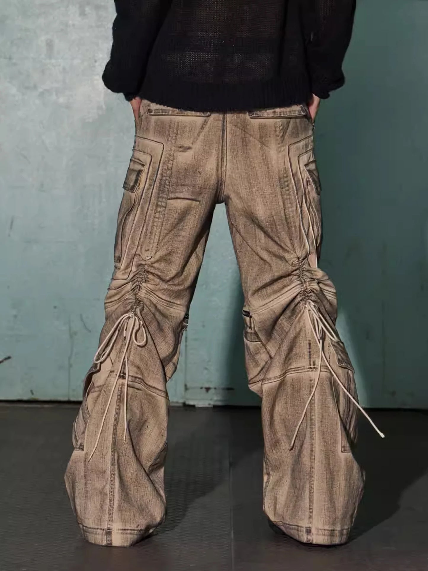 Heavy Weight Dirty Cargo Denim