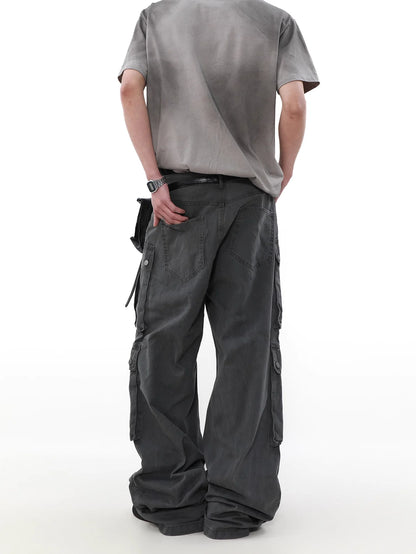 Multi Pocket Work Wide Pants