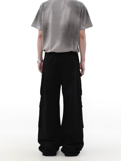 Multi Pocket Work Wide Pants