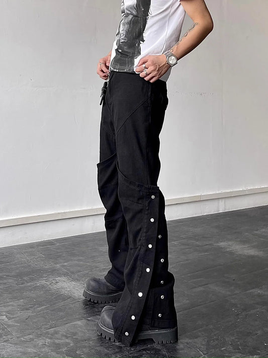 Low Button Work Pants