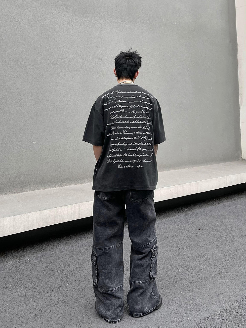 Heavy Wash Pocket Cargo Pants