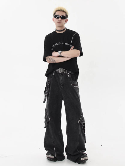 Heavy Duty Zip Work Denim Pants